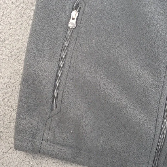 REI Polartec Vest Black Womens Large Fleece Full Zip Sweater Zip Pockets Casual - Picture 9 of 16